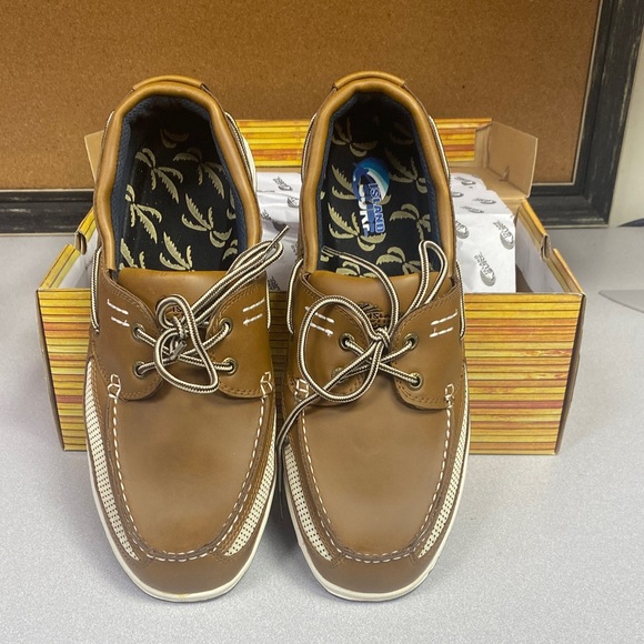 Nautica Men's Brown Boat Shoes - Picture 1 of 4